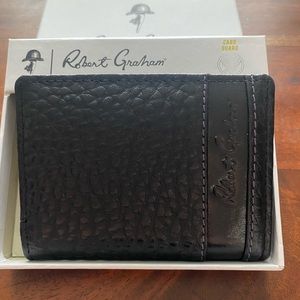 Black leather Robert Graham wallet